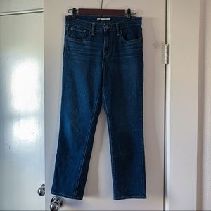 Levi’s 724 High Rise Straight Crop, Women’s size 28, dark wash